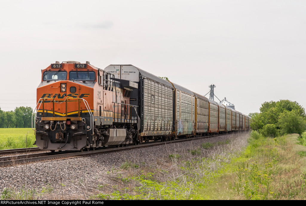 BNSF 612, eastbound DPU ex ATSF 612 GE C44-9W, now GE AC44C4M , DC-AC C4 conversion, seen here on 6/02/21